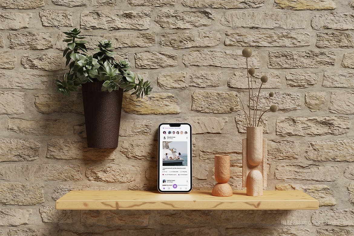 优雅场景智能手机样机