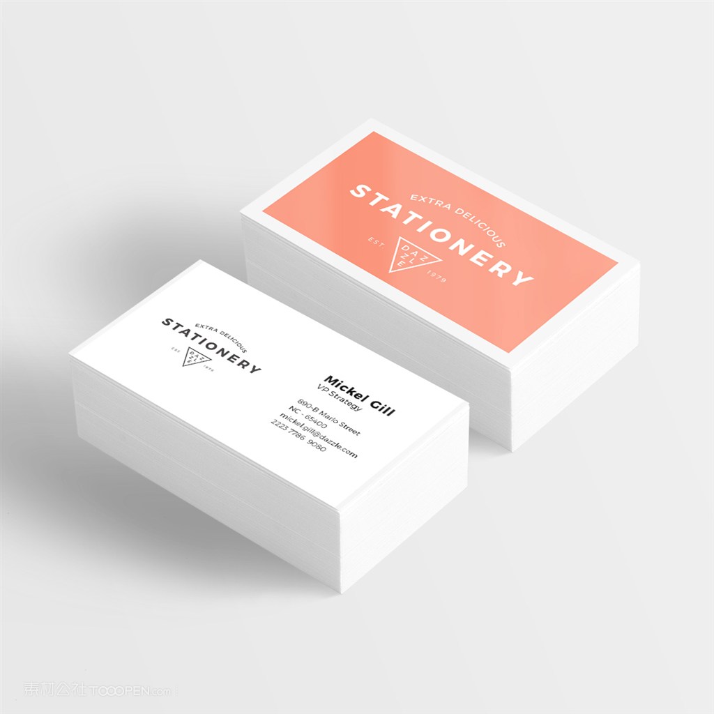 服装品牌名片样机