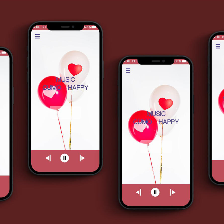 平铺iphone12手机界面样机