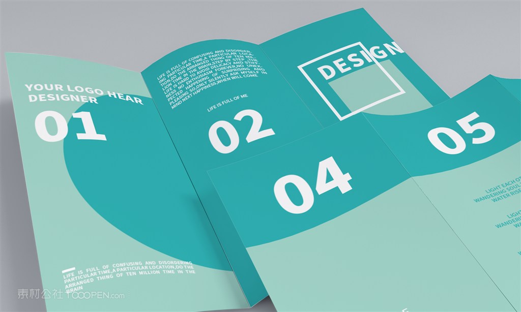 三折页展示样机