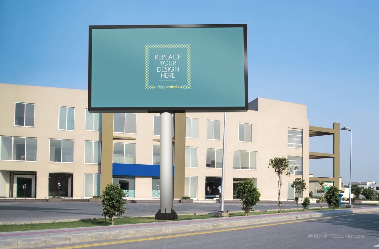 户外广告牌样机