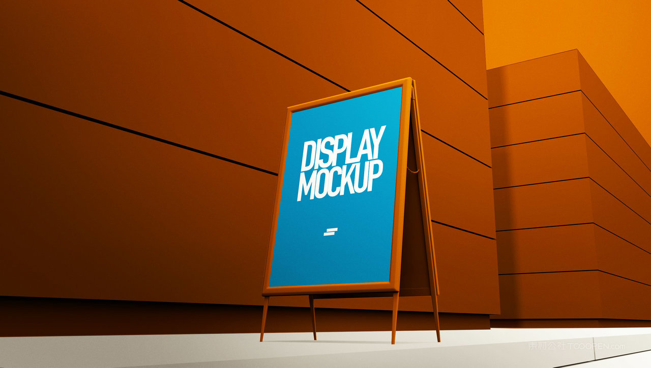 机场灯箱海报样机