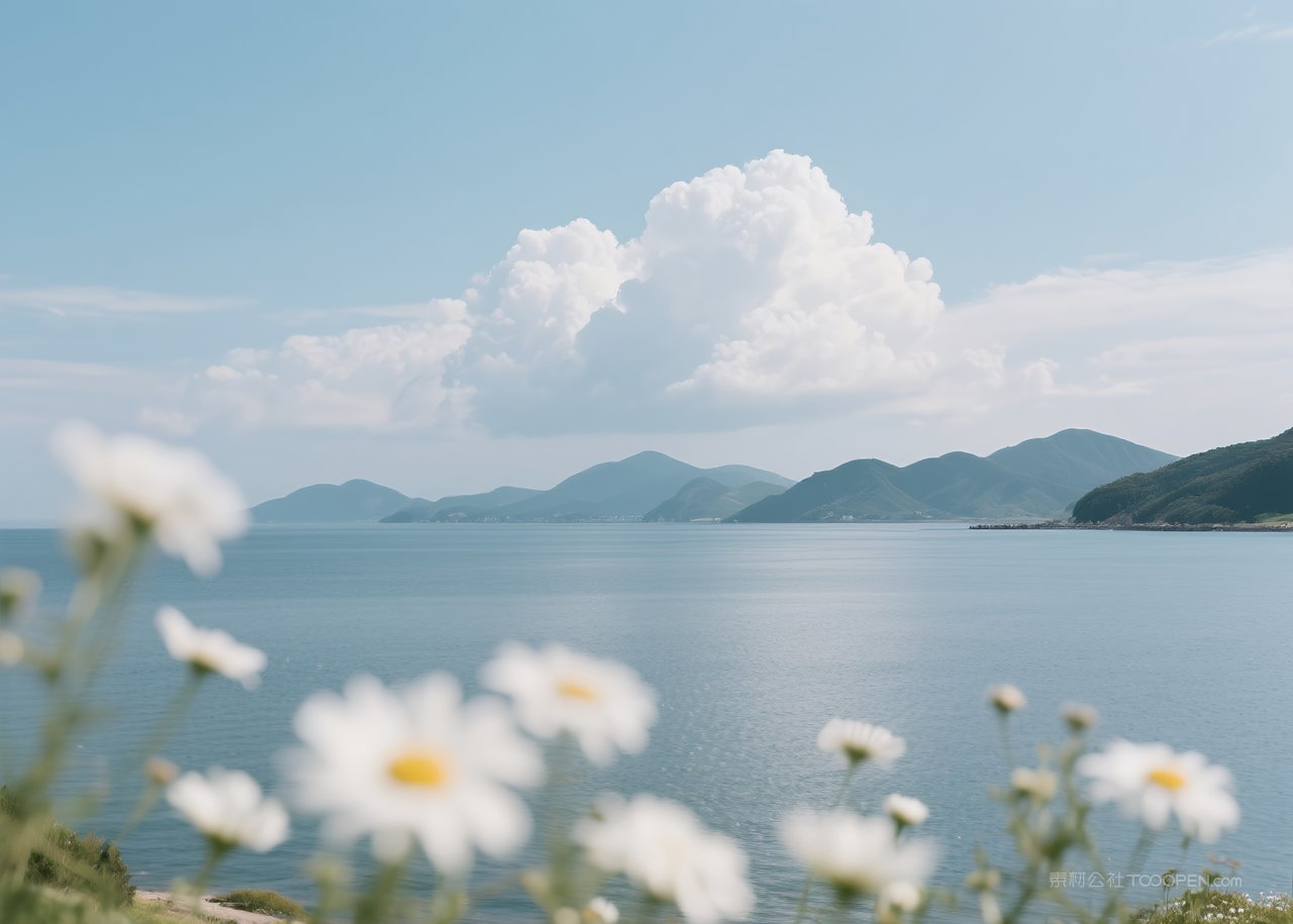唯美风景大海海边海滩海景海浪自然