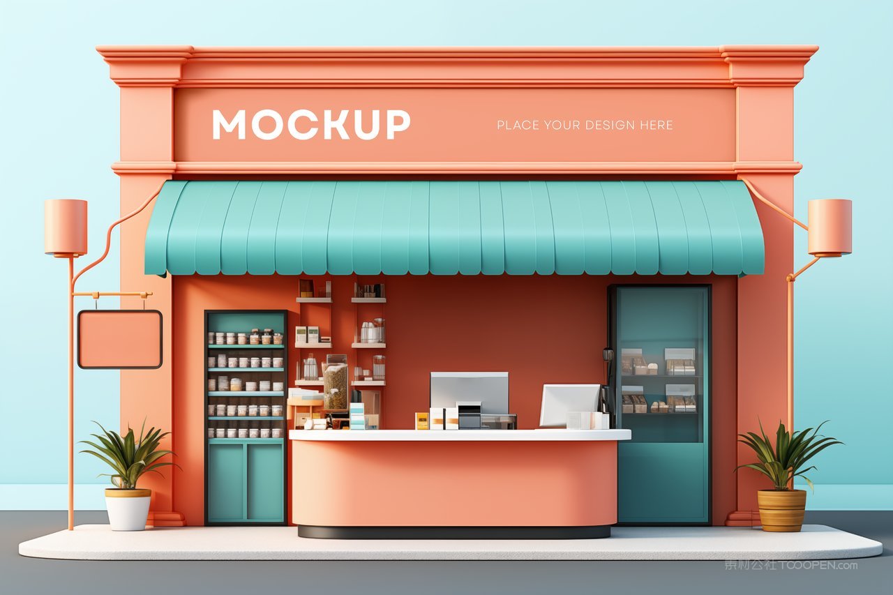 门头店铺店招样机2