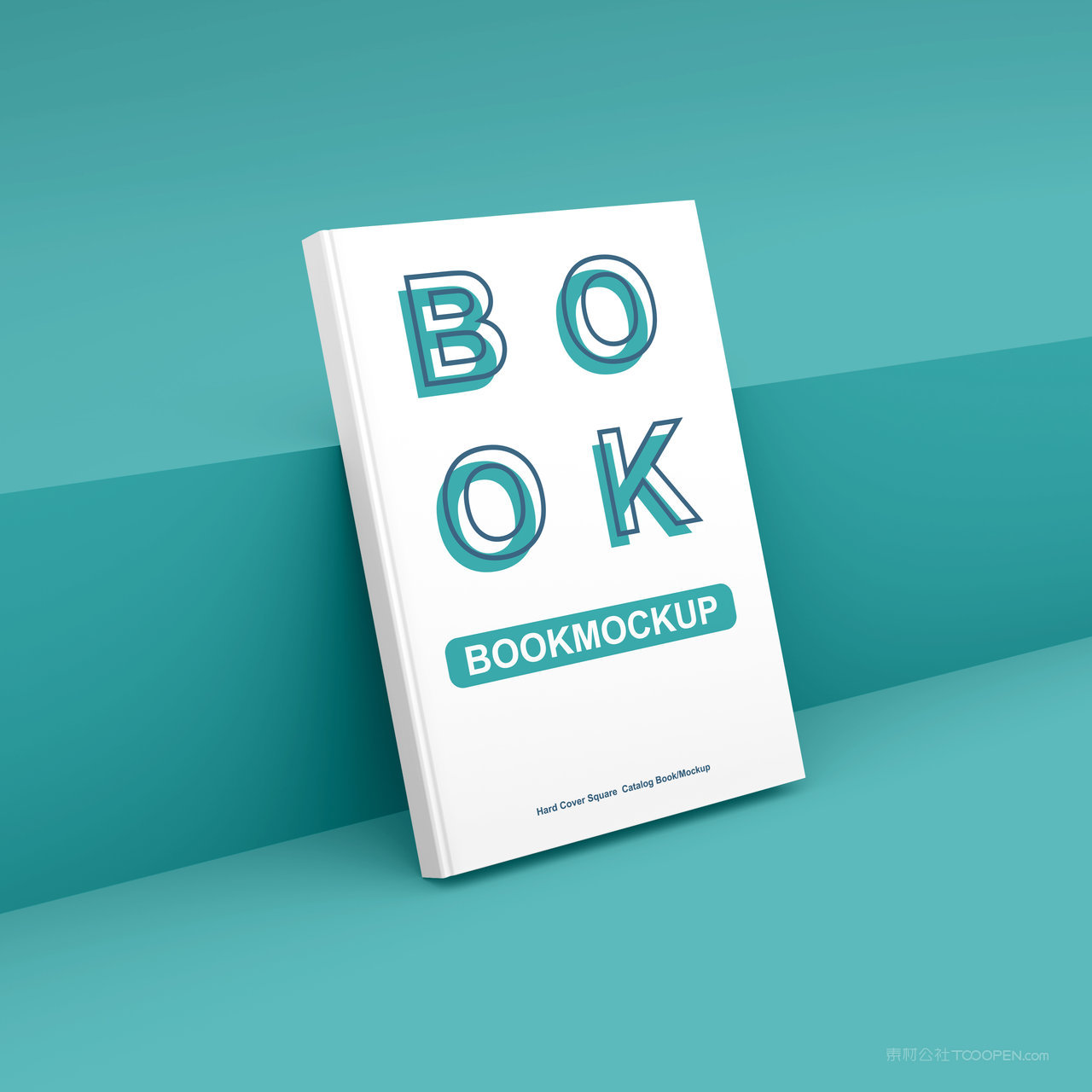 纯色背景书籍画册贴图样机