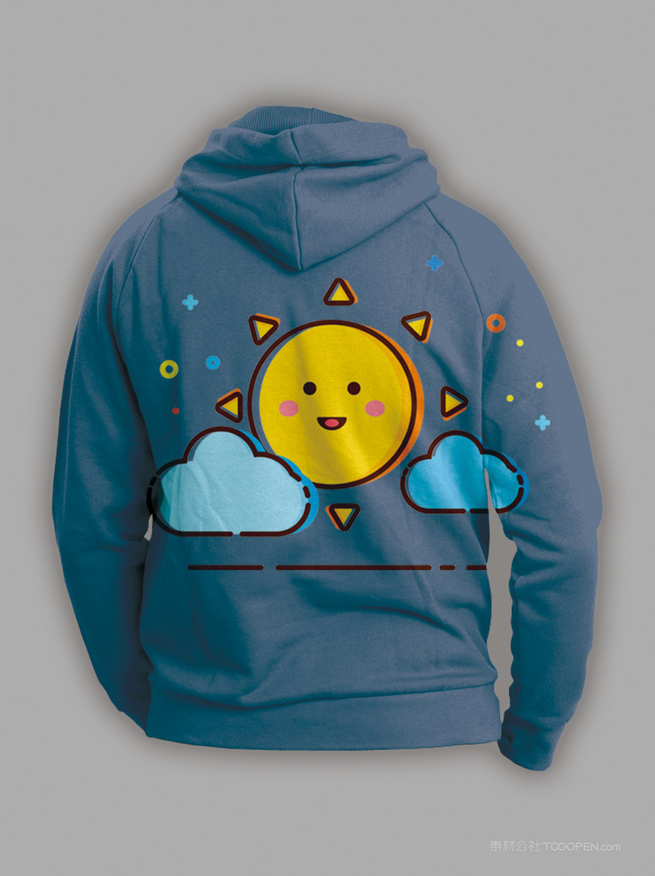 写实商务卫衣运动衫连帽样机