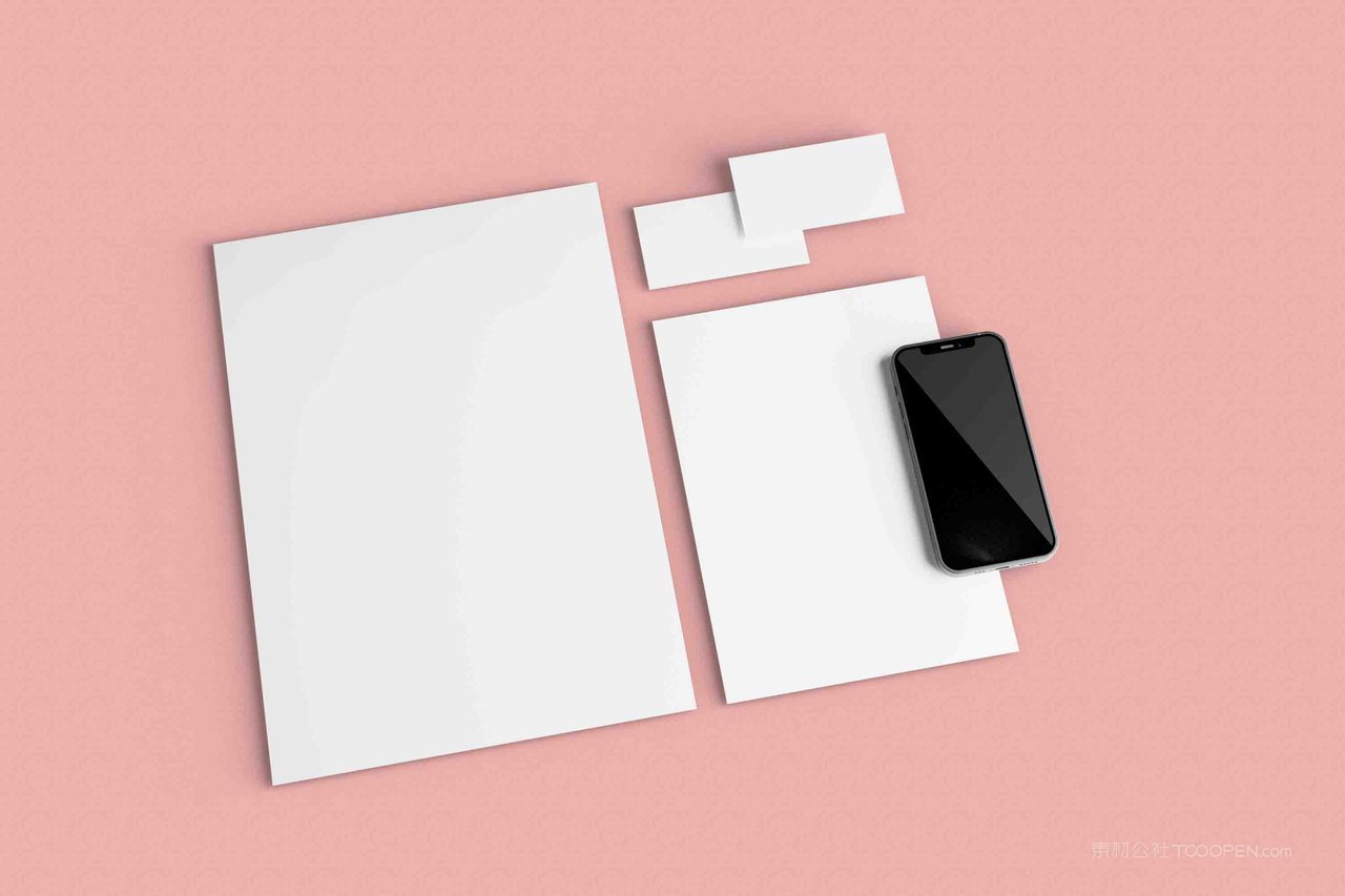 商务信纸样机模板