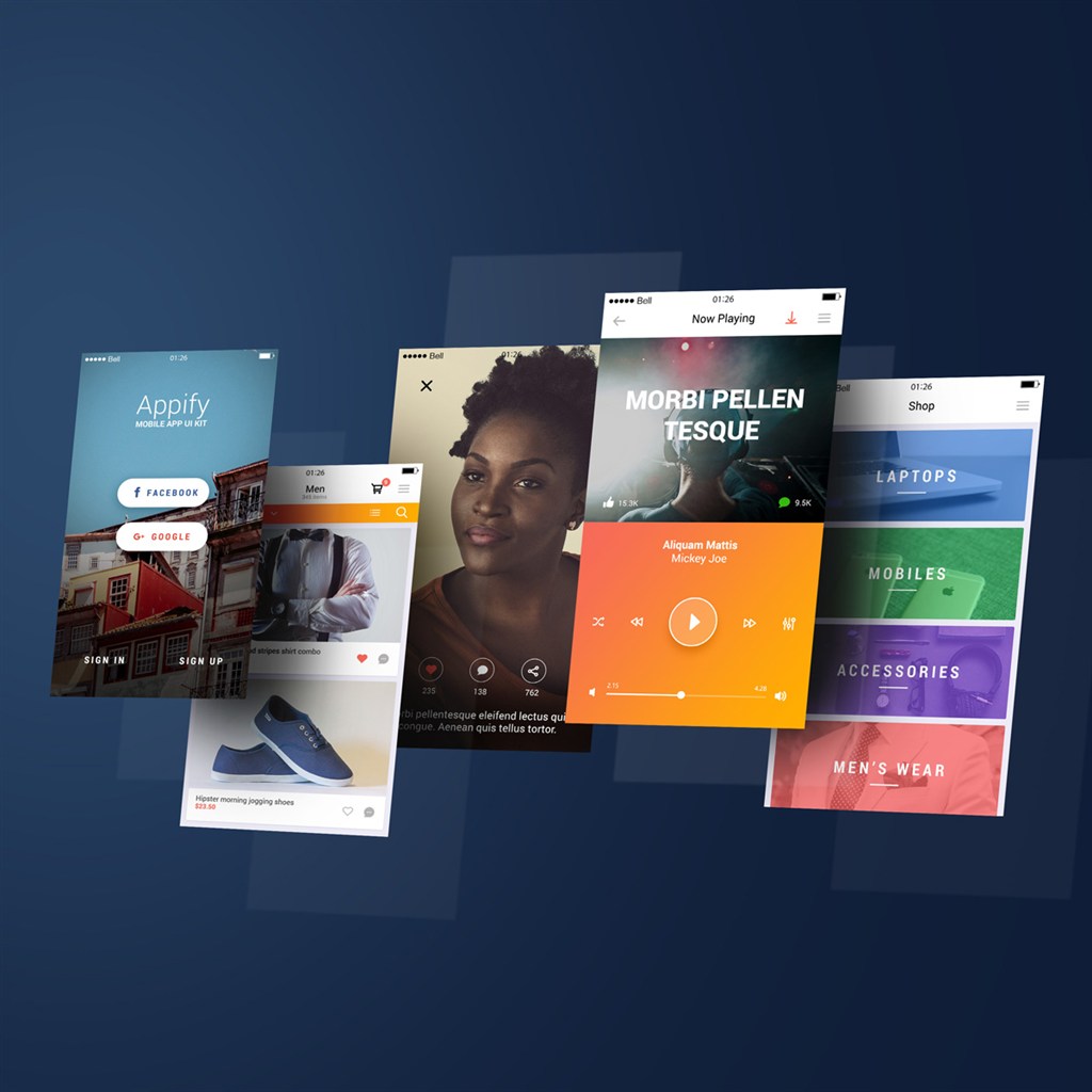 手机APP UI设计样机