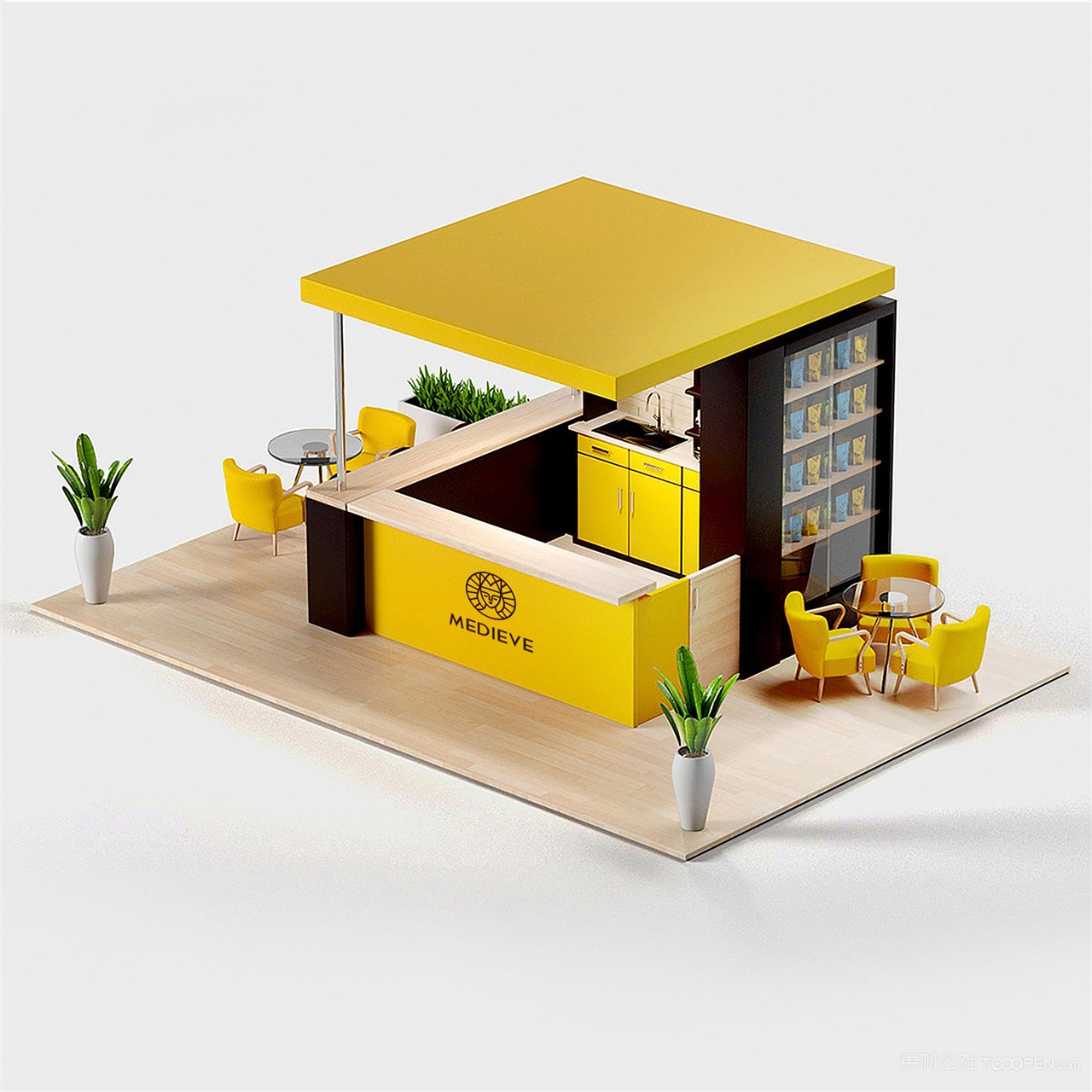 咖啡店vi店面样机