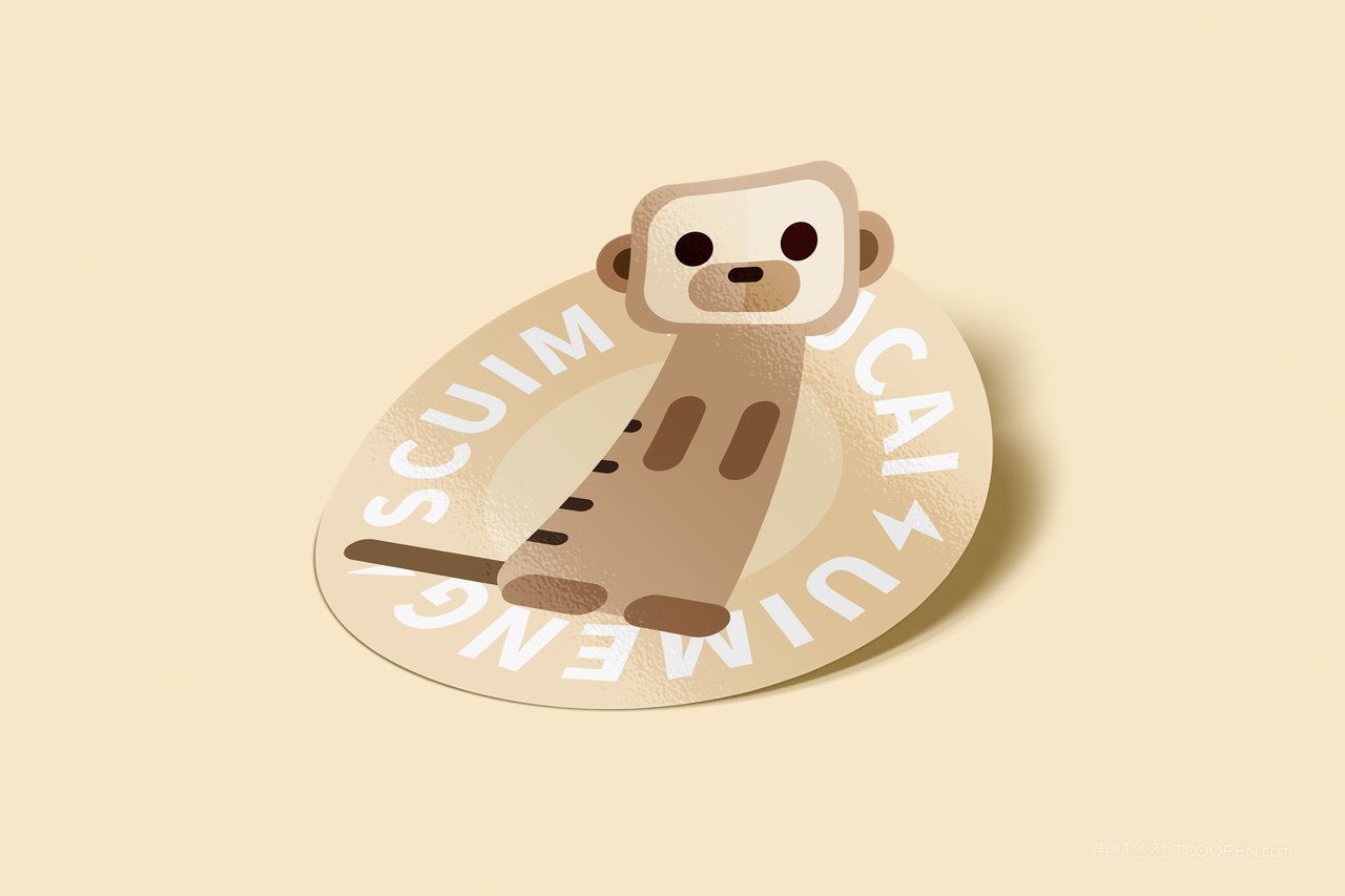 【2002期】异形不干胶贴纸样机 (4)