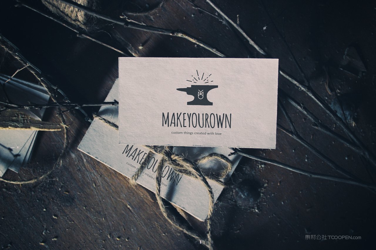 名片贴图复古场景质感样机 (5)