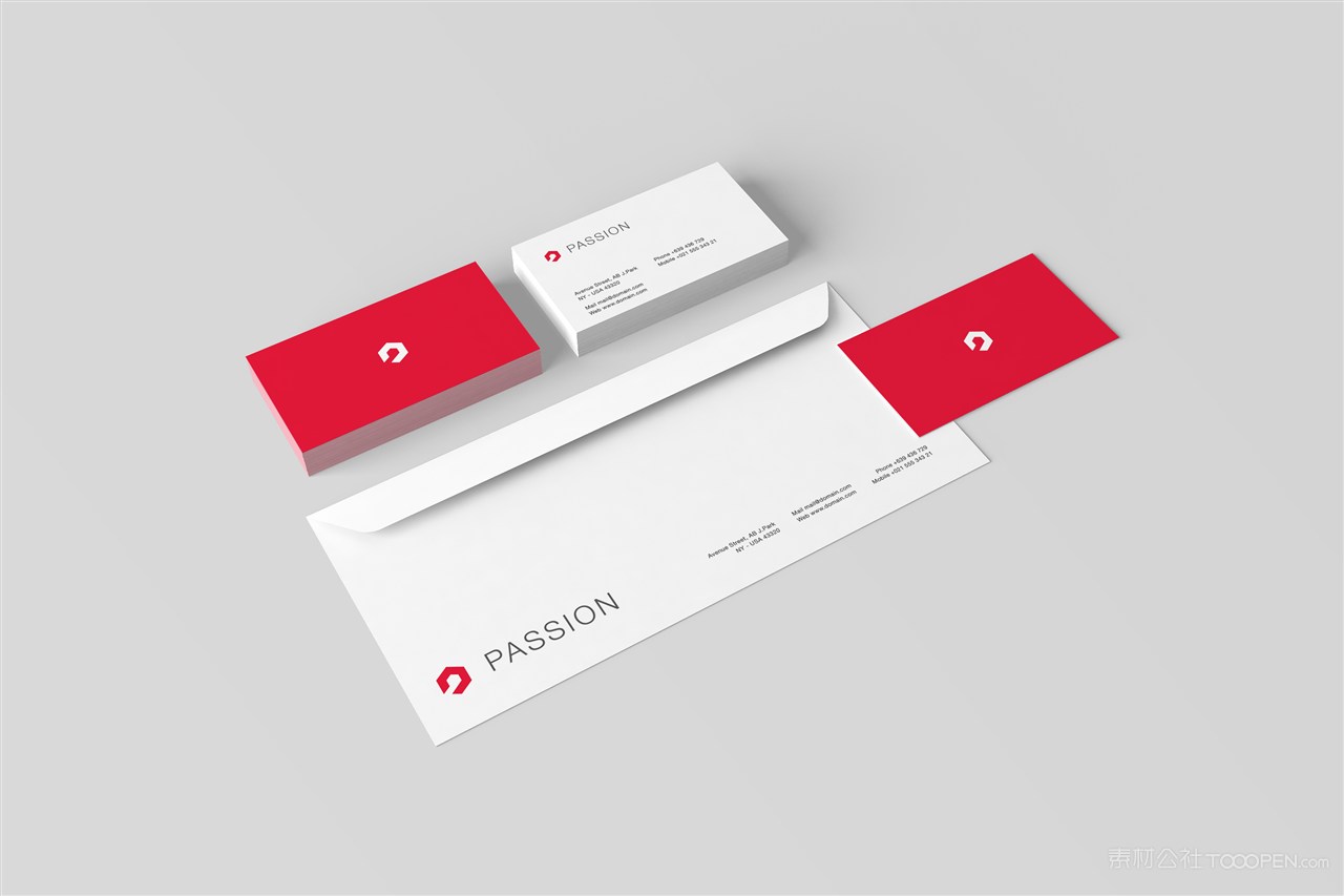 名片信封展示样机