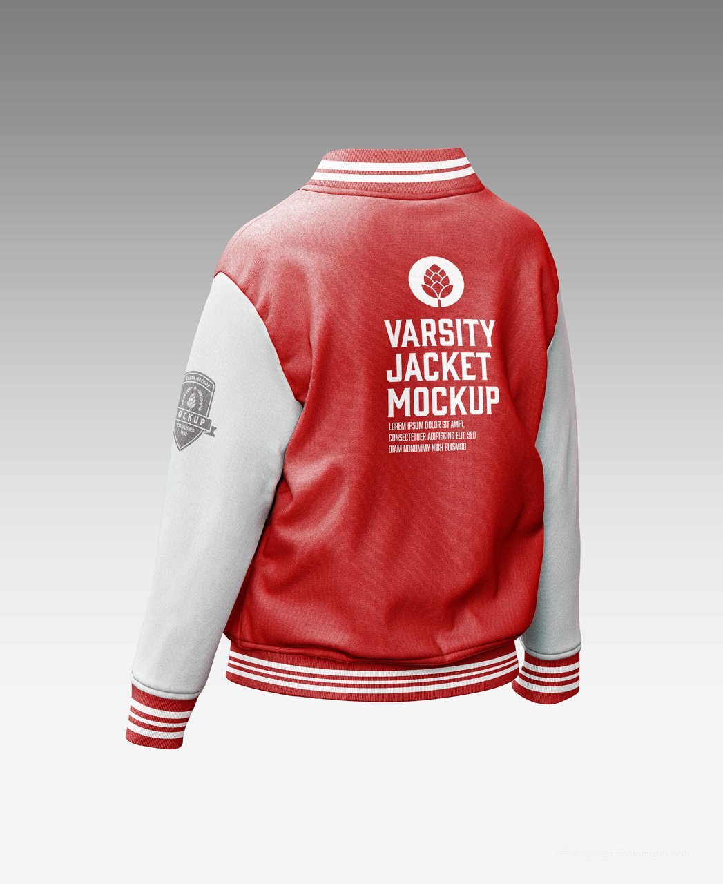 运动皮夹克样机