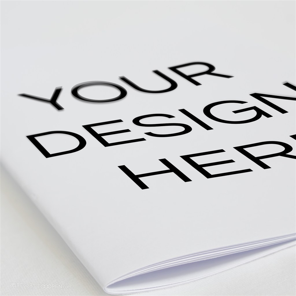 骑马钉画册封面样机