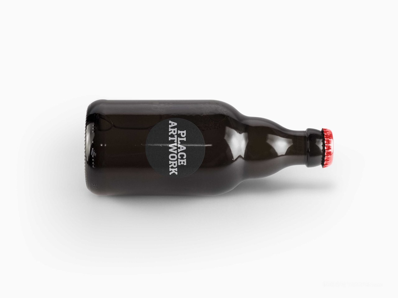 黑色啤酒瓶样机