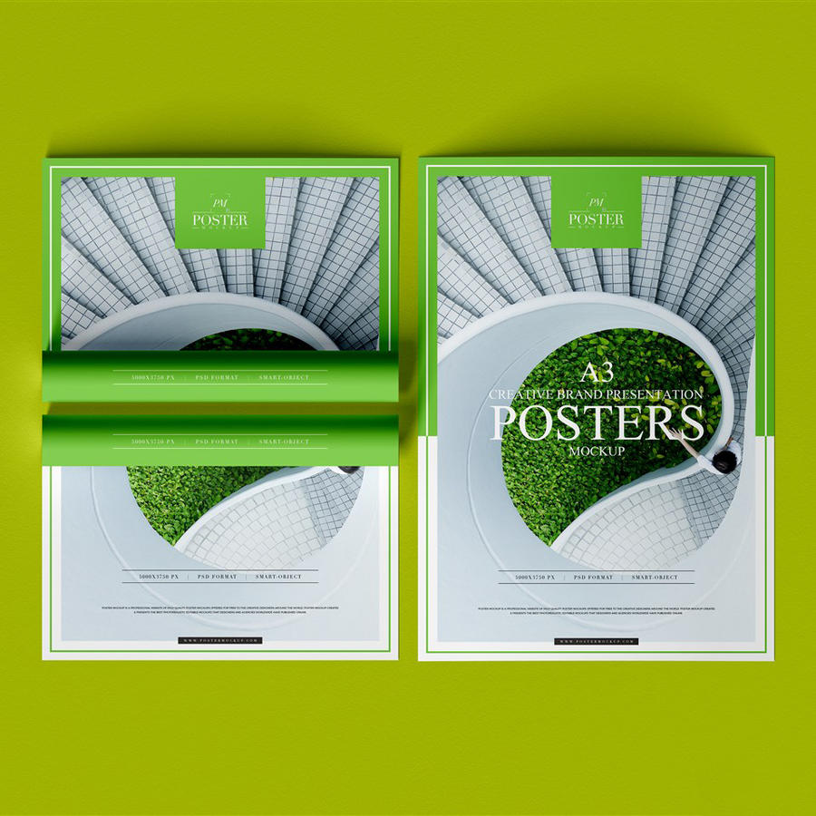 A3品牌海报样机