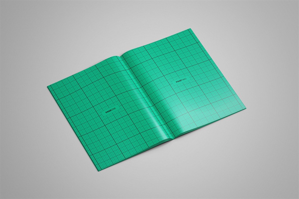 宣传册书籍杂志展示效果画册贴图样机单页PSD智能模板设计