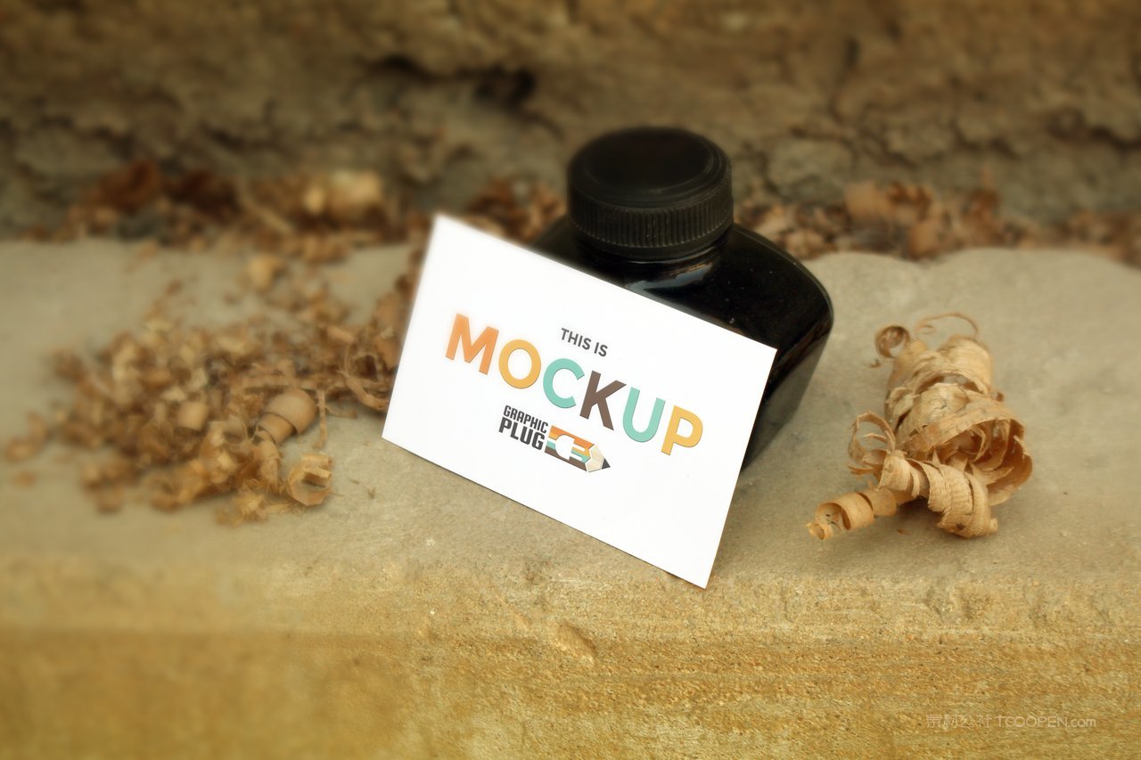 教育铅笔名片贴图样机 (3)