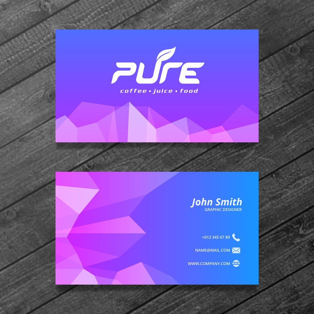 时尚名片设计精美样机贴图