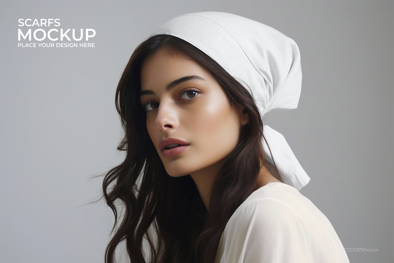 【2040期】25款女生头巾丝巾样机 (14)