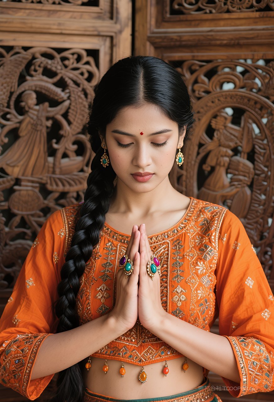 写真时尚少女女性迷人气质美女动人