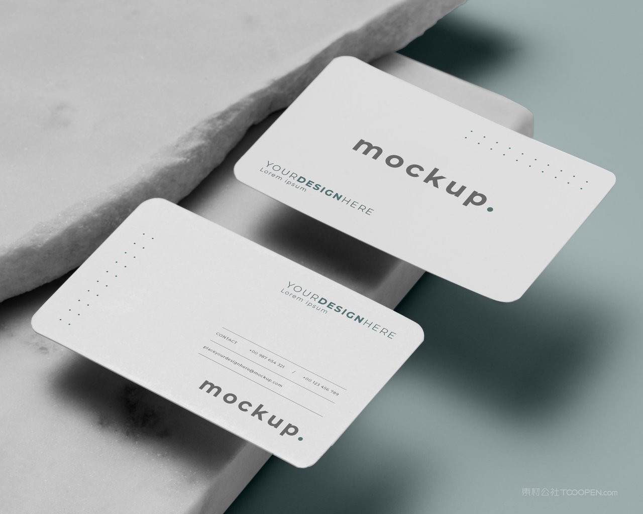 轻奢高清白色名片样机