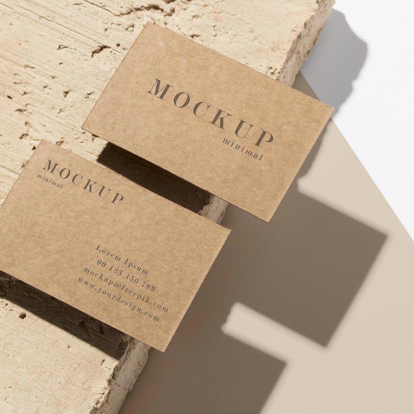 复古地砖背景高档名片样机