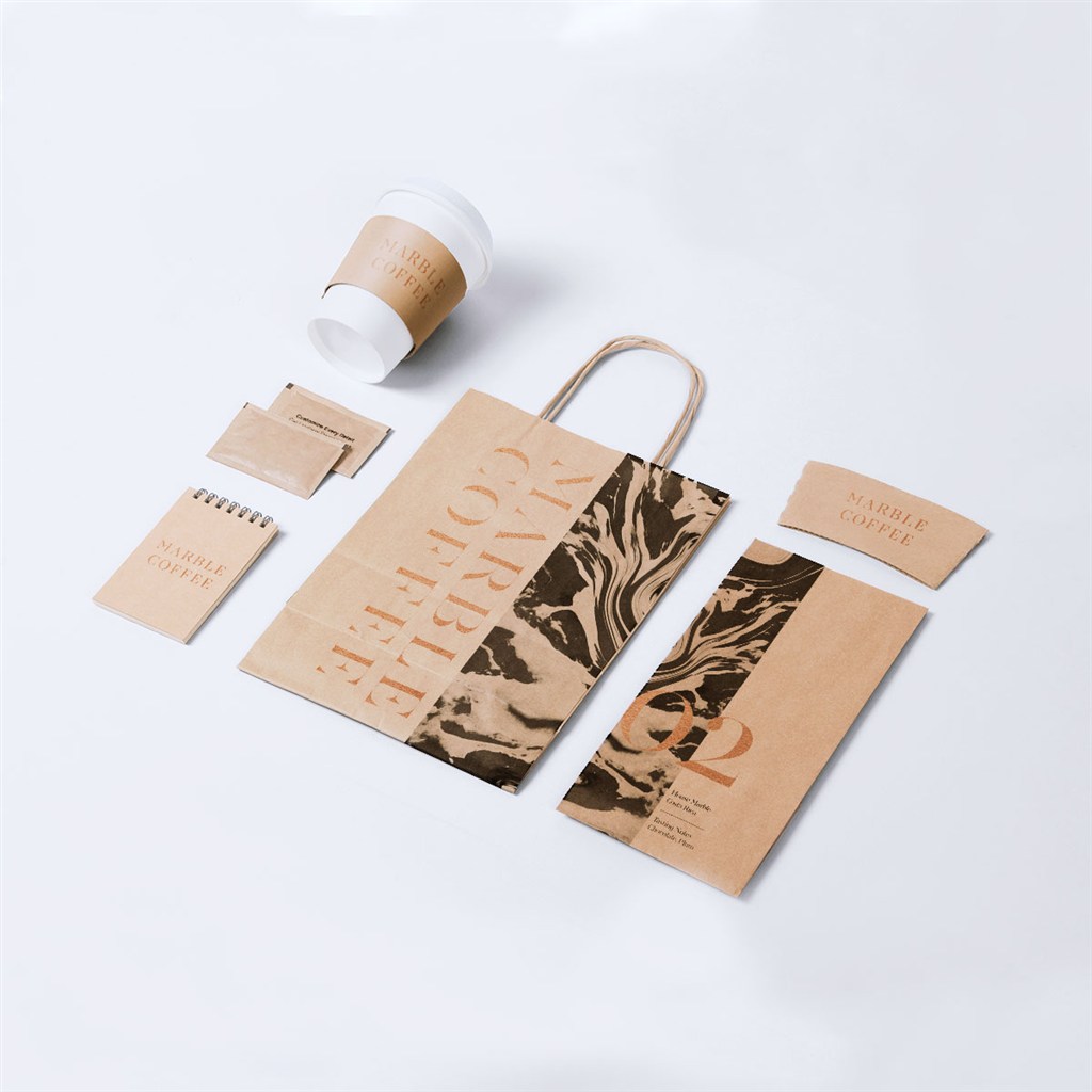 餐厅咖啡厅vi样机模板