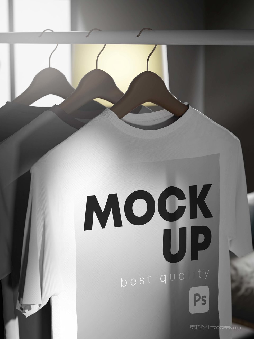 晾挂t恤展示样机