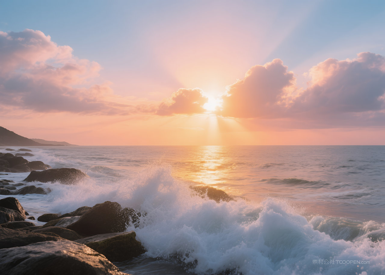 云层风光天空自然云彩风景美丽唯美日出