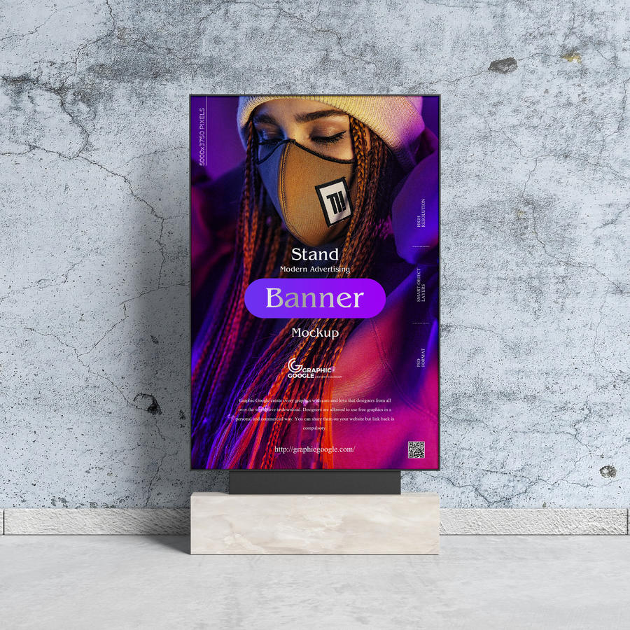 广告展台横幅样机