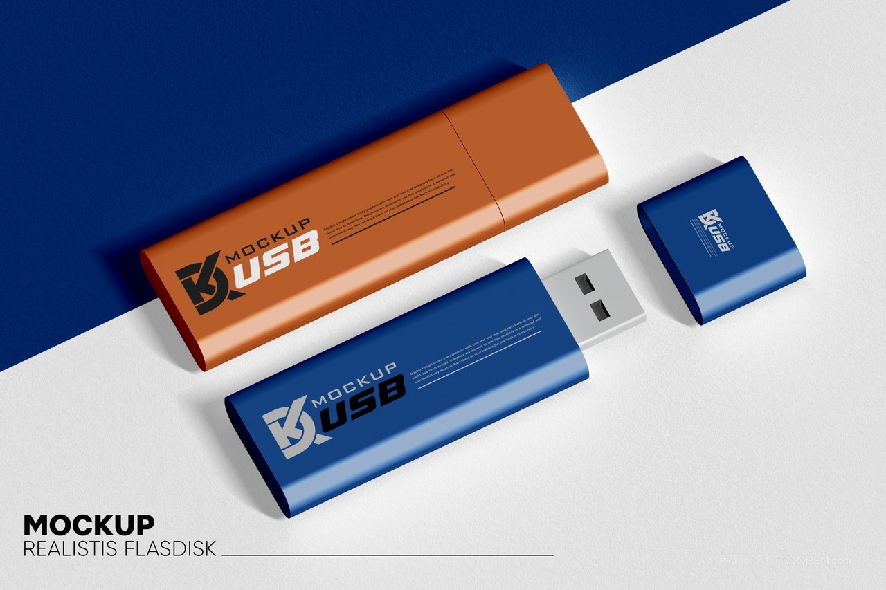 传统u盘设计展示样机