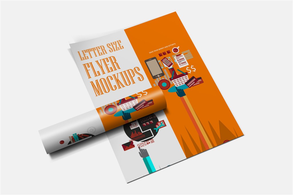 卷曲宣传单DM单样机