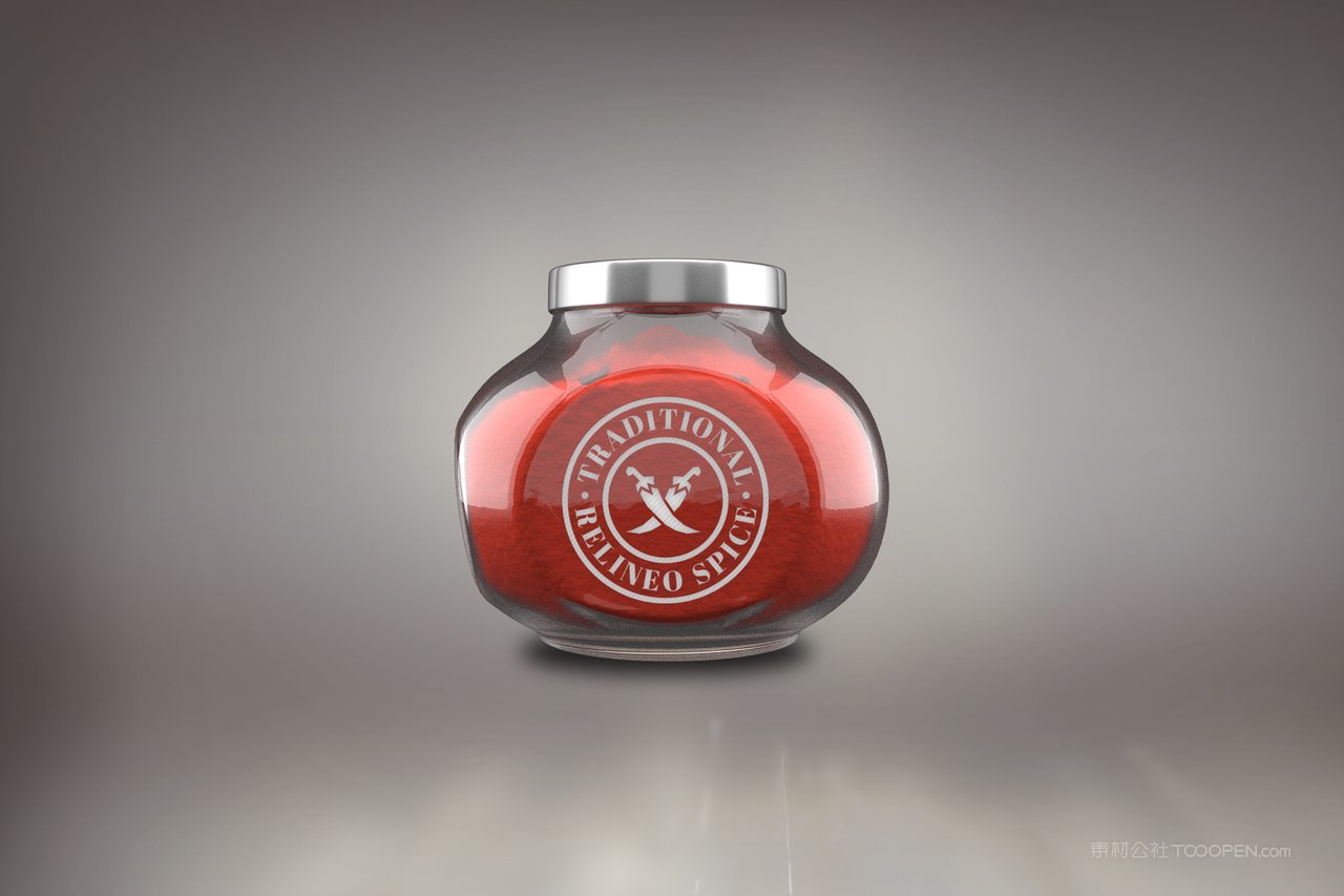 调料酱类罐头玻璃罐装包装展示样机 (11)