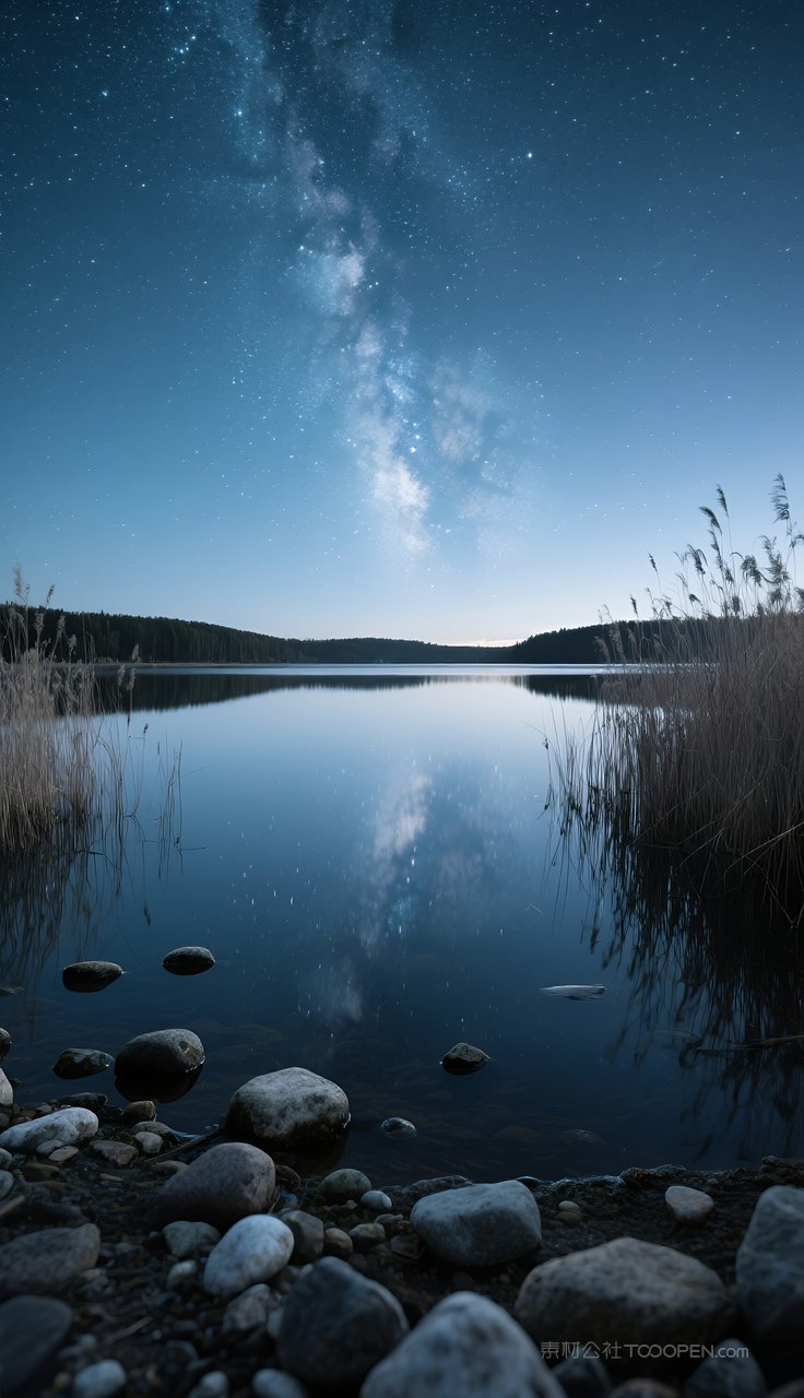 天空景色夜晚星空自然风景夜空