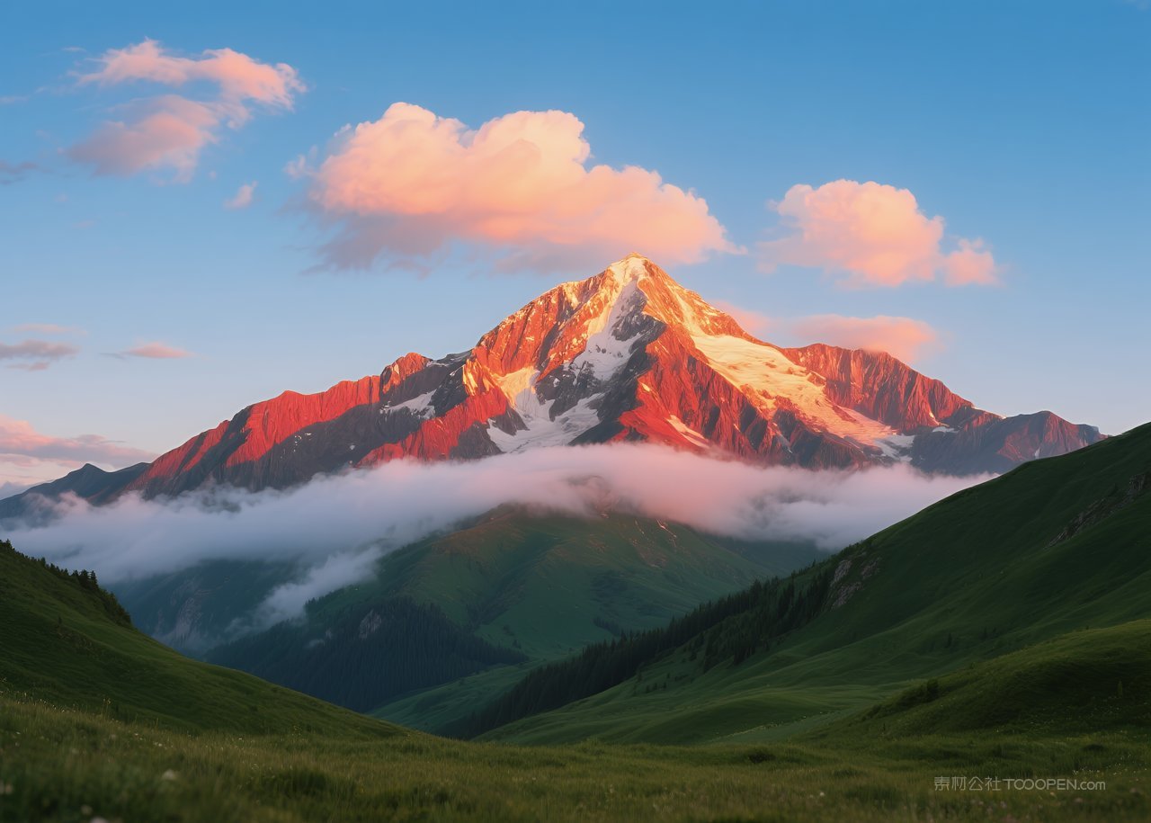天空落日景观日落云层风景云彩自然唯美