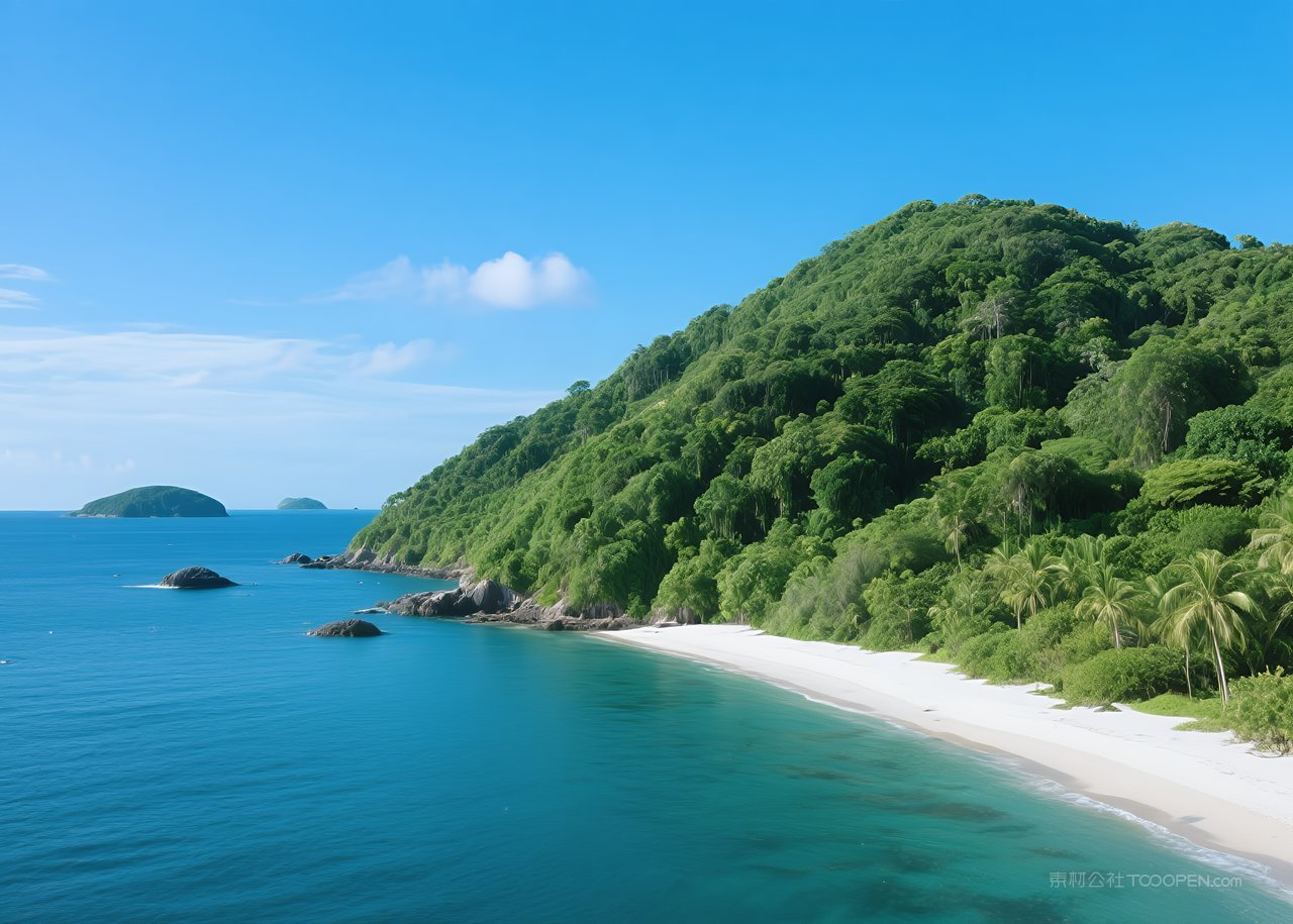 海滩唯美海边大海海景天空风景海浪