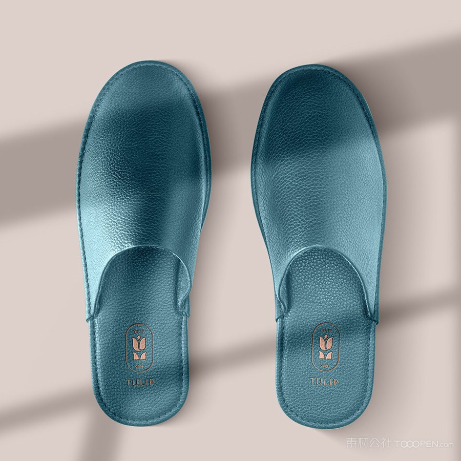 酒店品牌VI拖鞋贴图样机