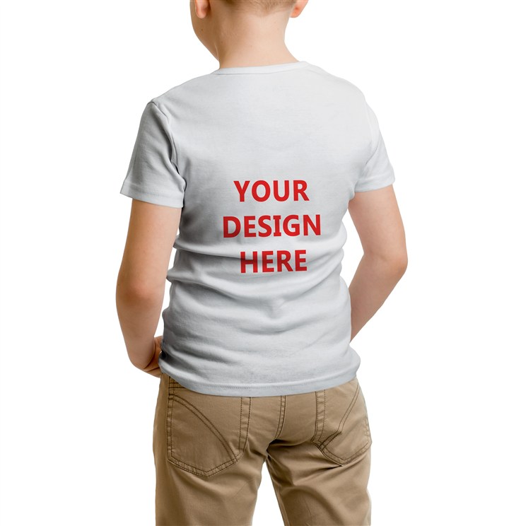 儿童圆领短袖T恤样机