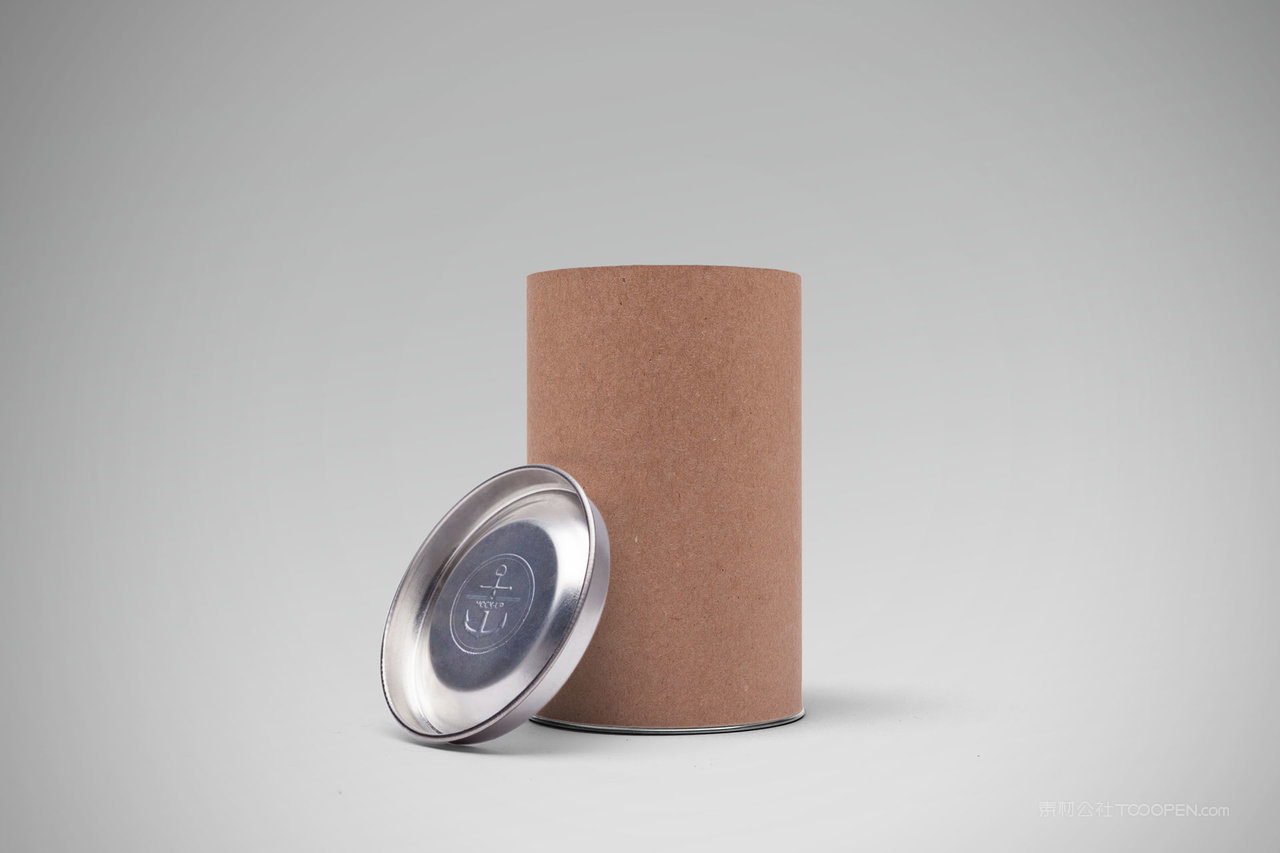 牛皮纸咖啡茶叶罐产品包装样机 (5)