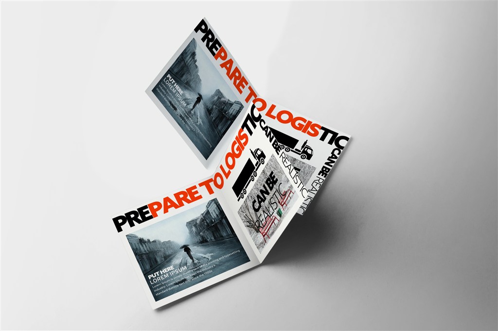 方形画册宣传册杂志内页样机