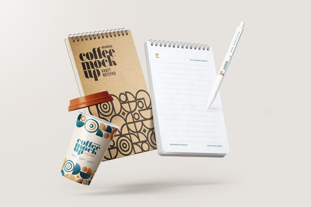 品牌奶茶咖啡logo定制vi包装展示样机 (19)