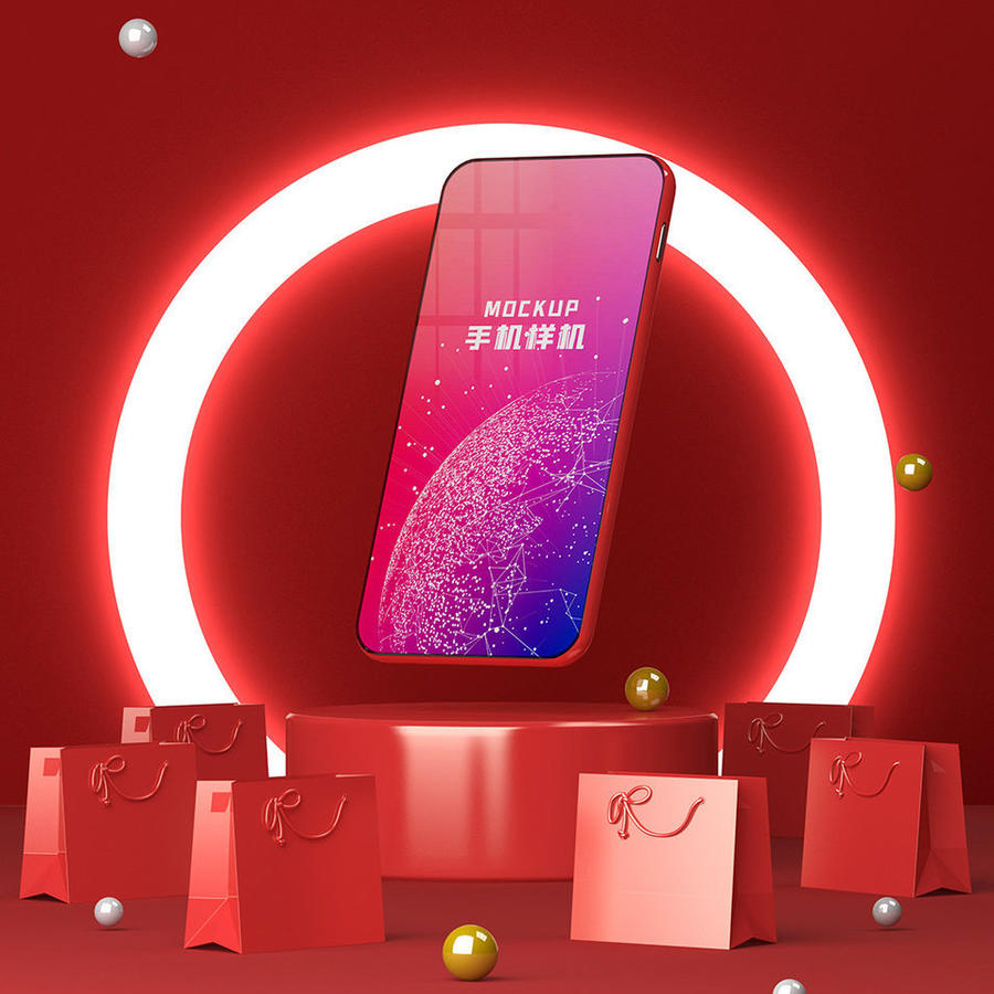 创意手机展示样机