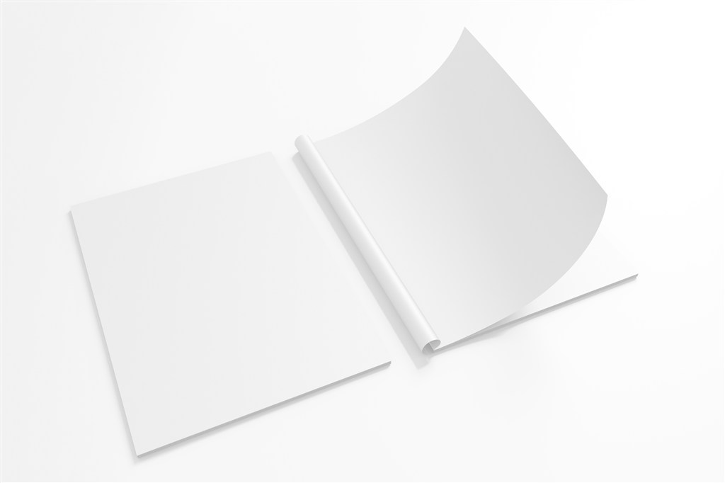 a4常规画册杂志宣传册封面内页展示样机