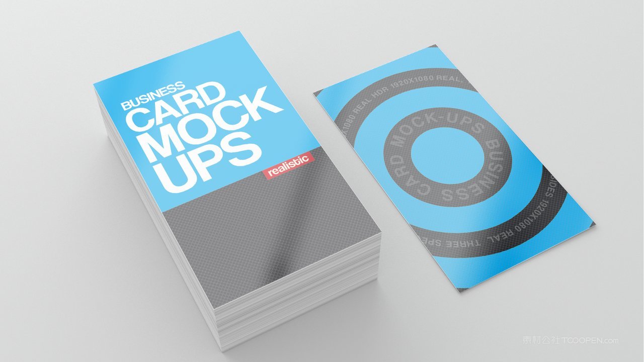 一叠名片贴图场景样机 (7)