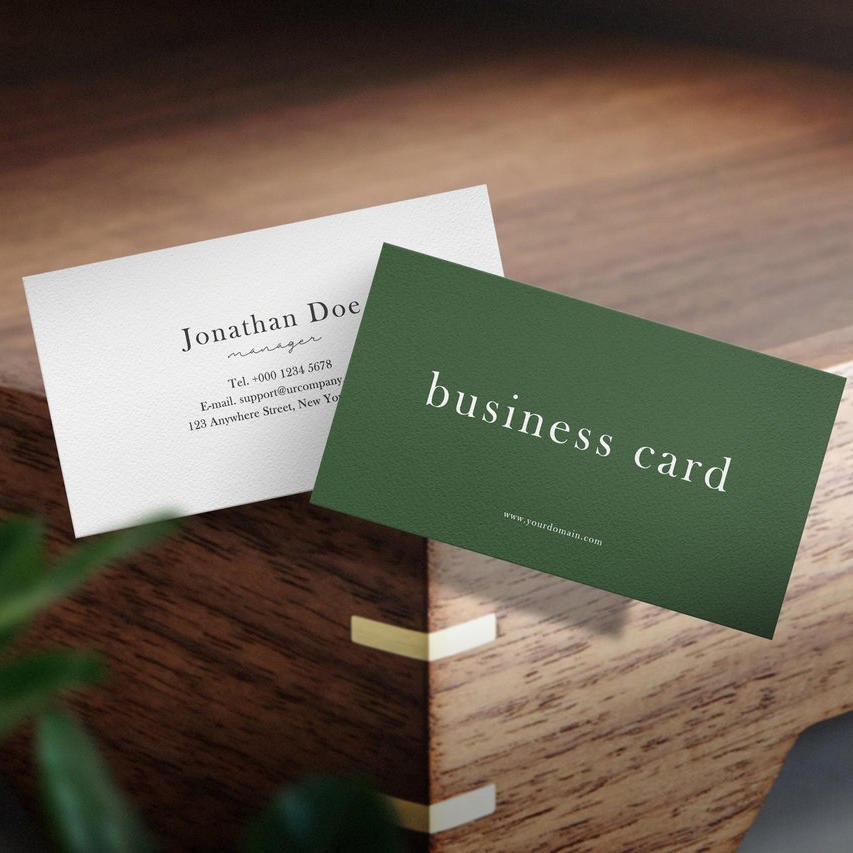 简约高档名片样机贴图