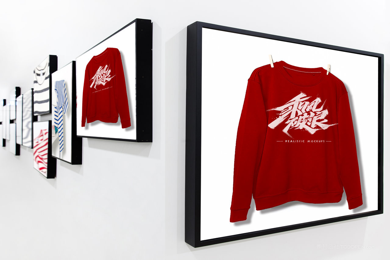 品牌设计vi手册卫衣冬装展示样机