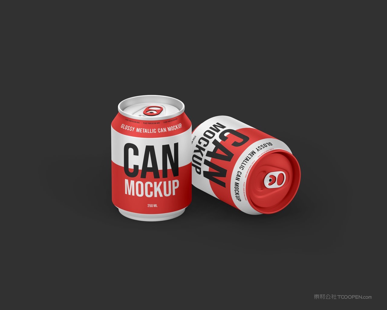 红白撞色易拉罐饮料包装样机 (15)