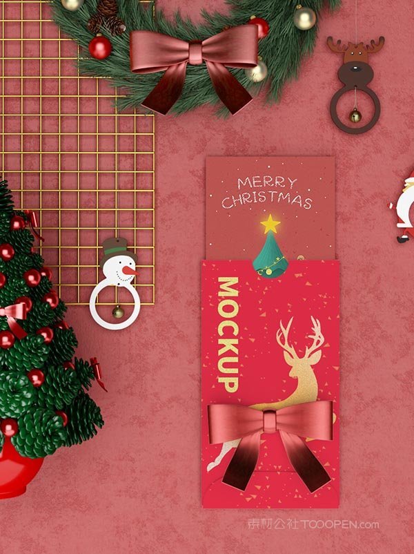 圣诞卡片样机