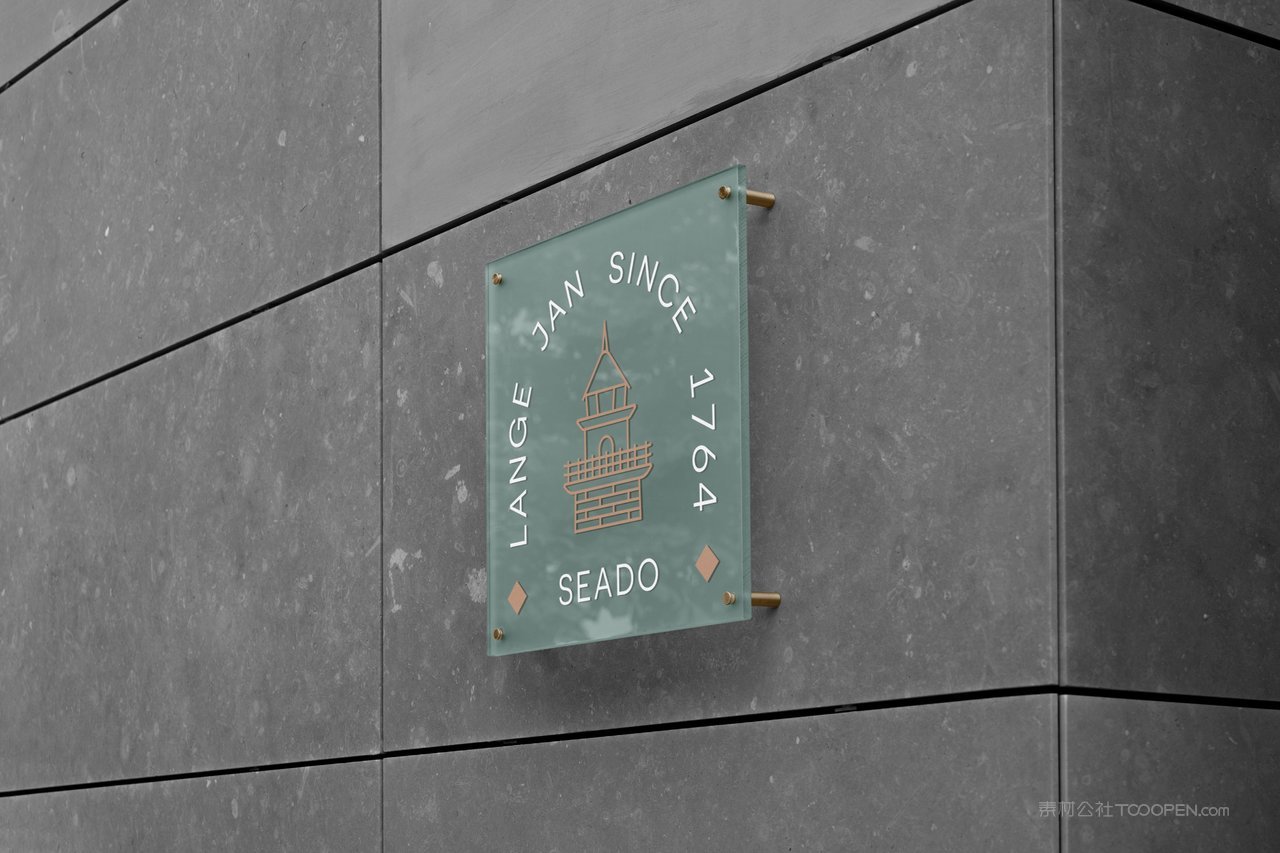 沿街实体店铺招牌门logo展示实景样机 (30)